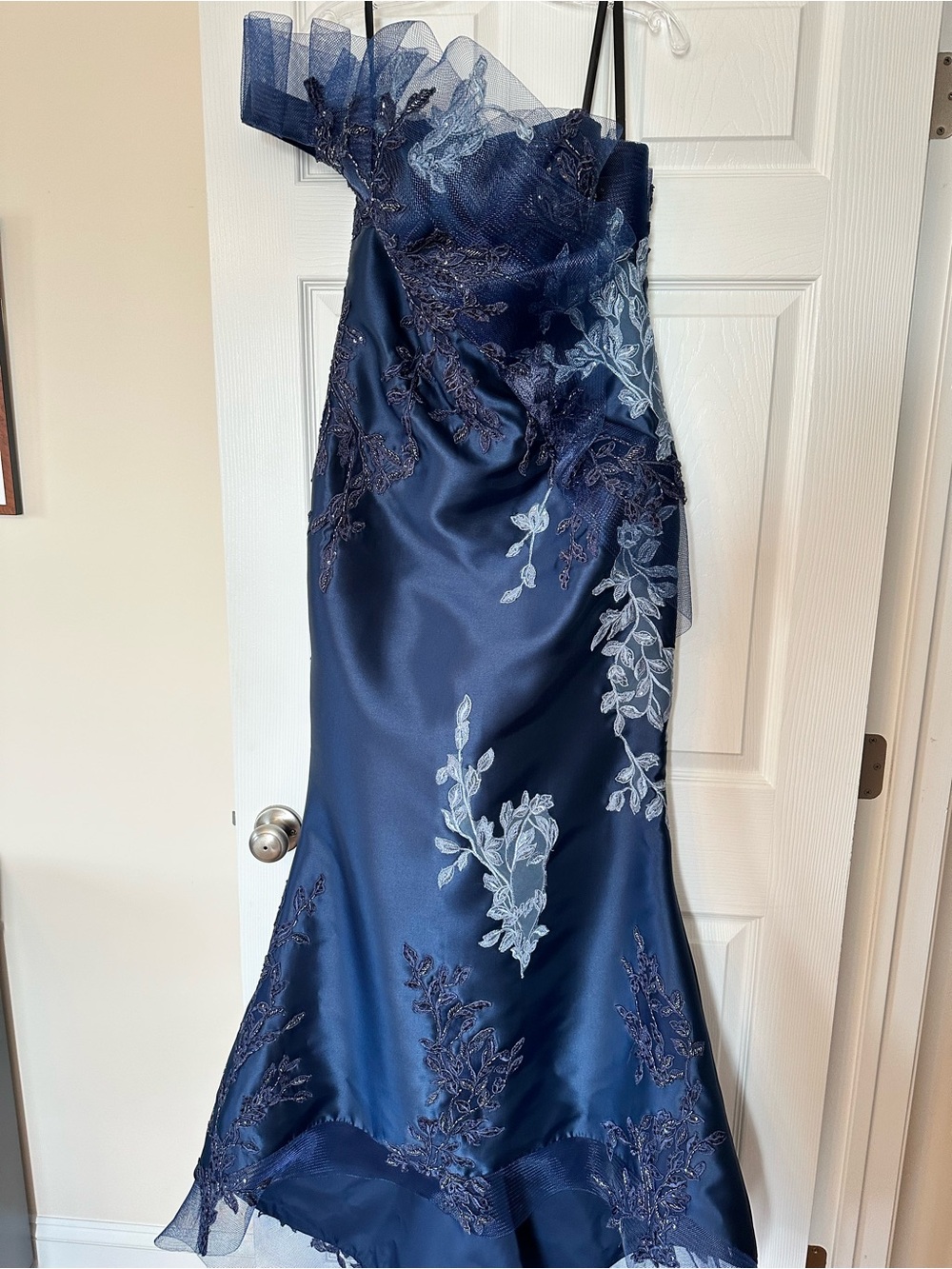 Terani Couture Navy Labelled Evening Dress